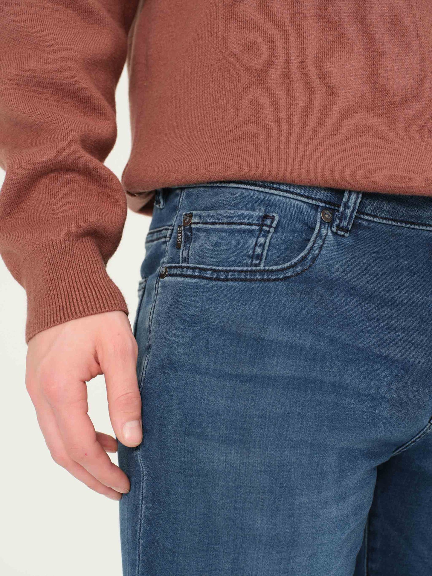 DL1961 Nick Slim Jeans DL Ultimate Knit - Stream (Dark Indigo)