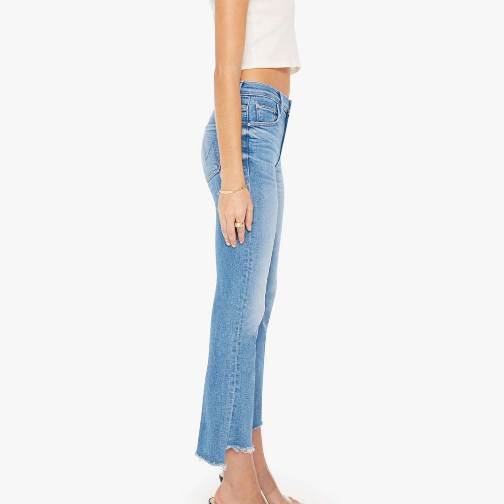 Mother The Insider Crop Step Fray