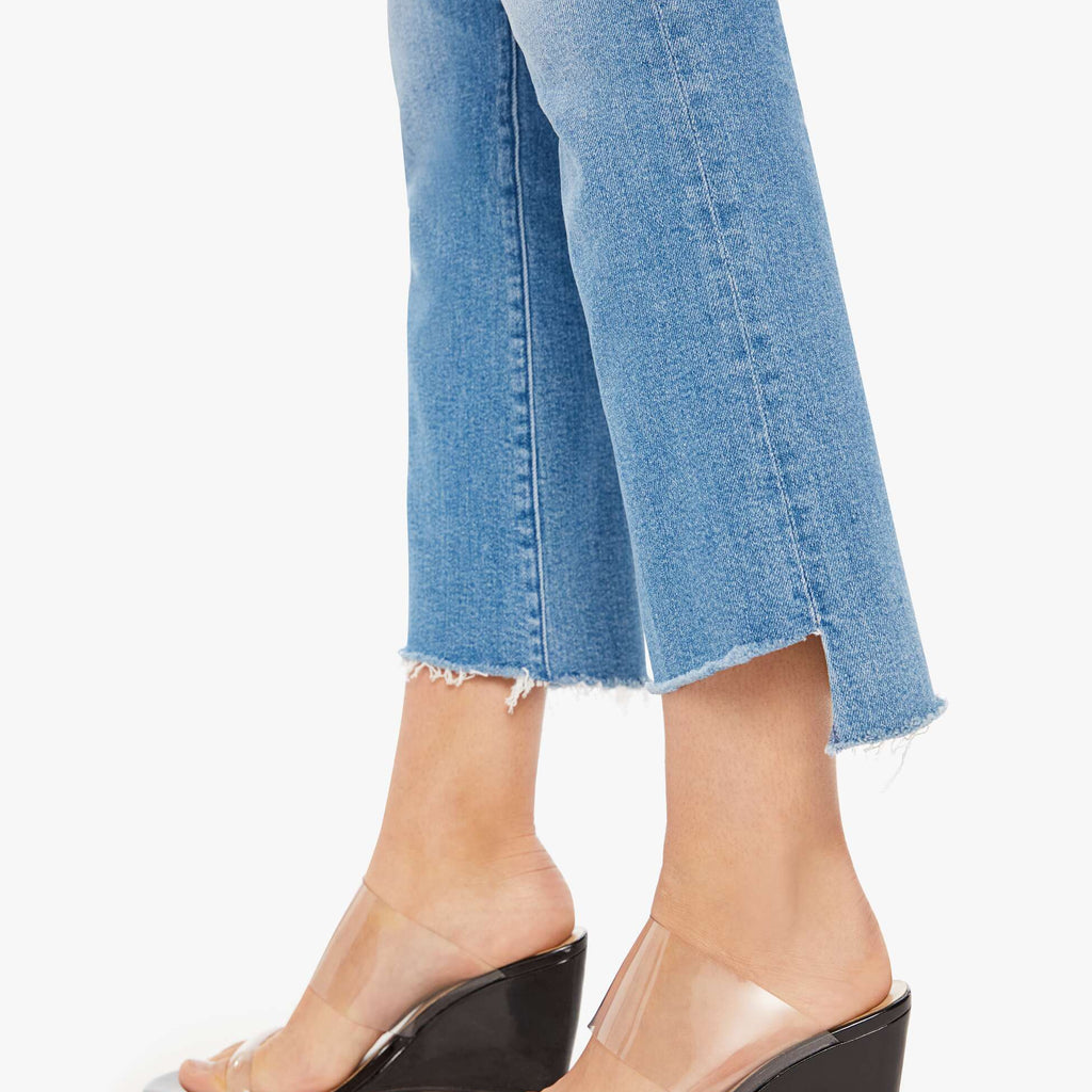 Mother The Insider Crop Step Fray