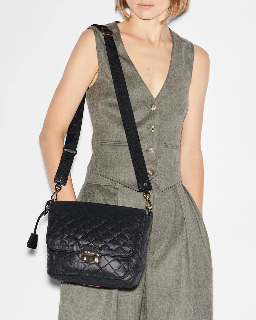 MZ Wallace Crosby Lock Medium Crossbody