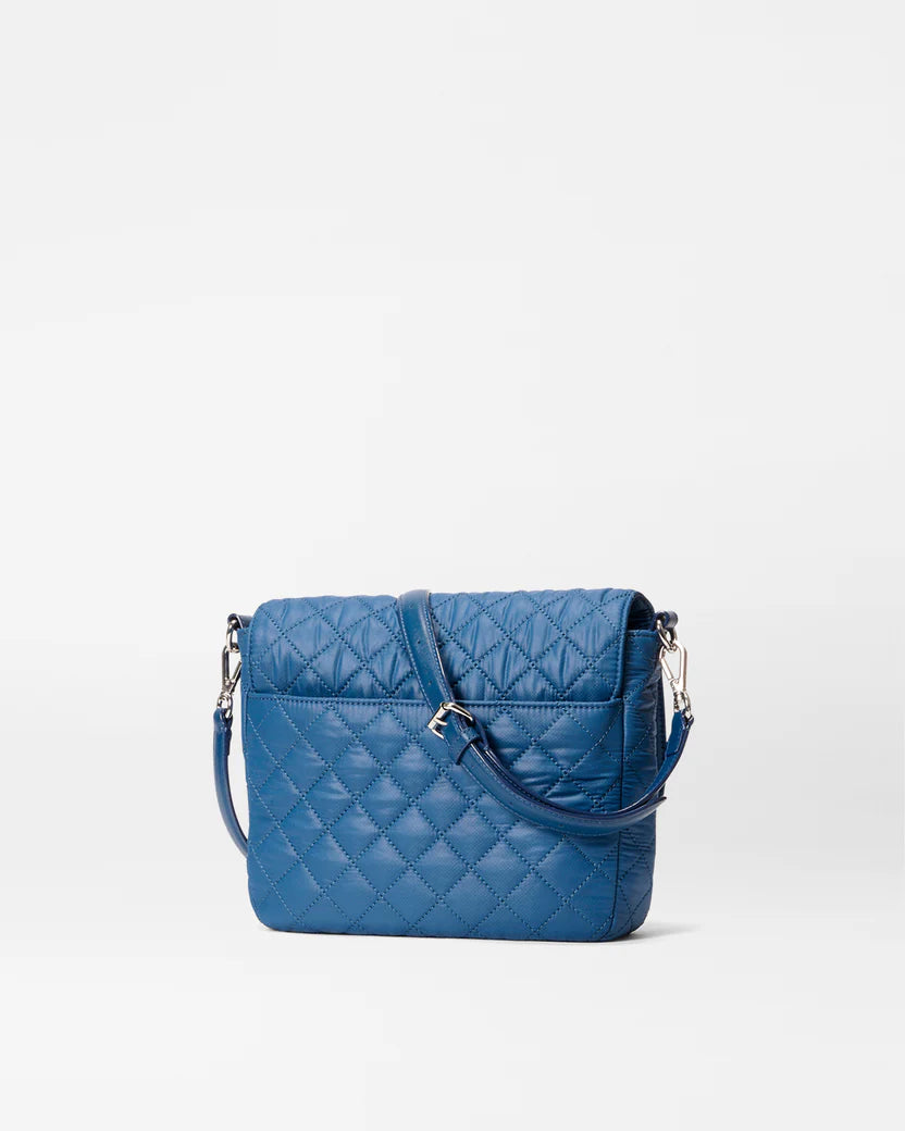 MZ Wallace French Blue Medium Crosby Lock Crossbody