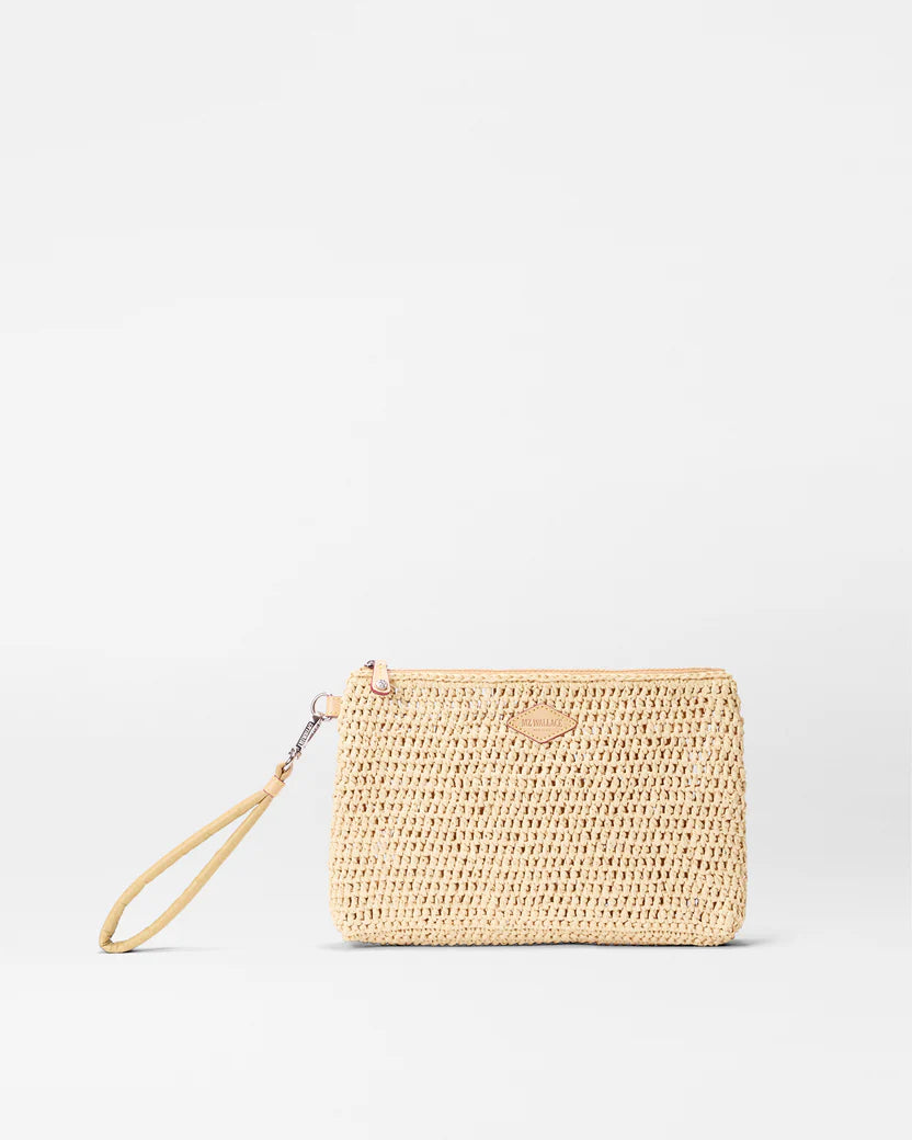 MZ Wallace Crochet/Camel Crochet Clutch