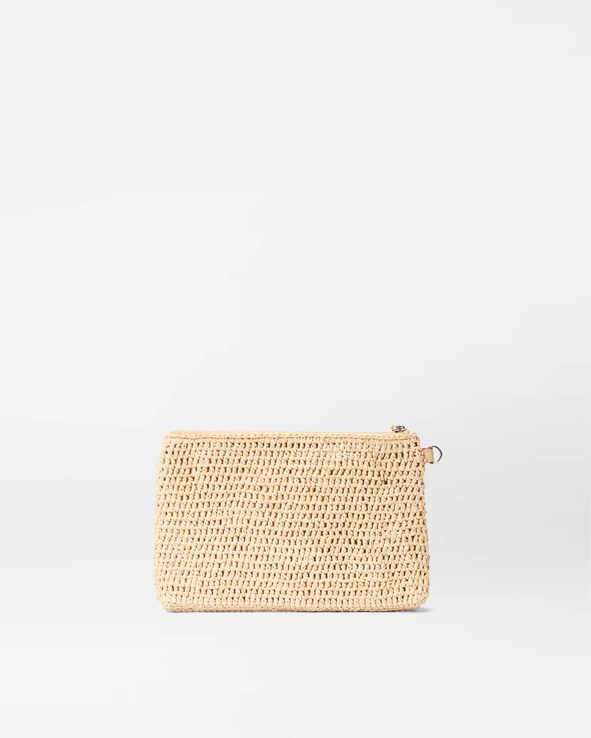 MZ Wallace Crochet/Camel Crochet Clutch
