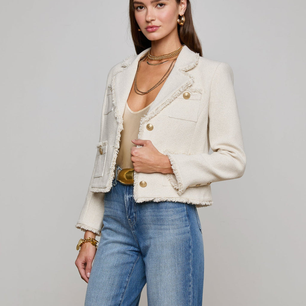 L'Agence Sylvia Tweed Jacket