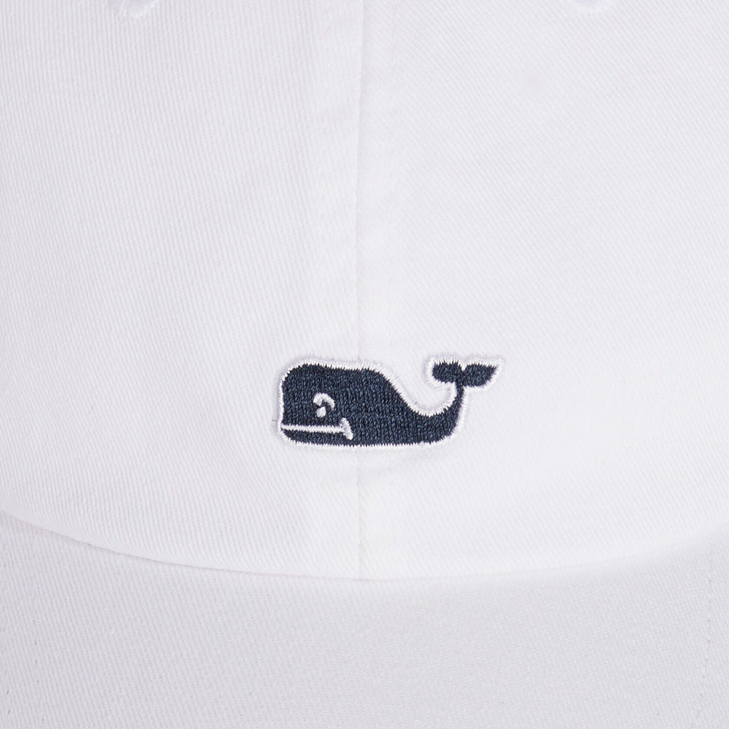 Vineyard Vines Whale Logo Leather Strap Baseball Hat