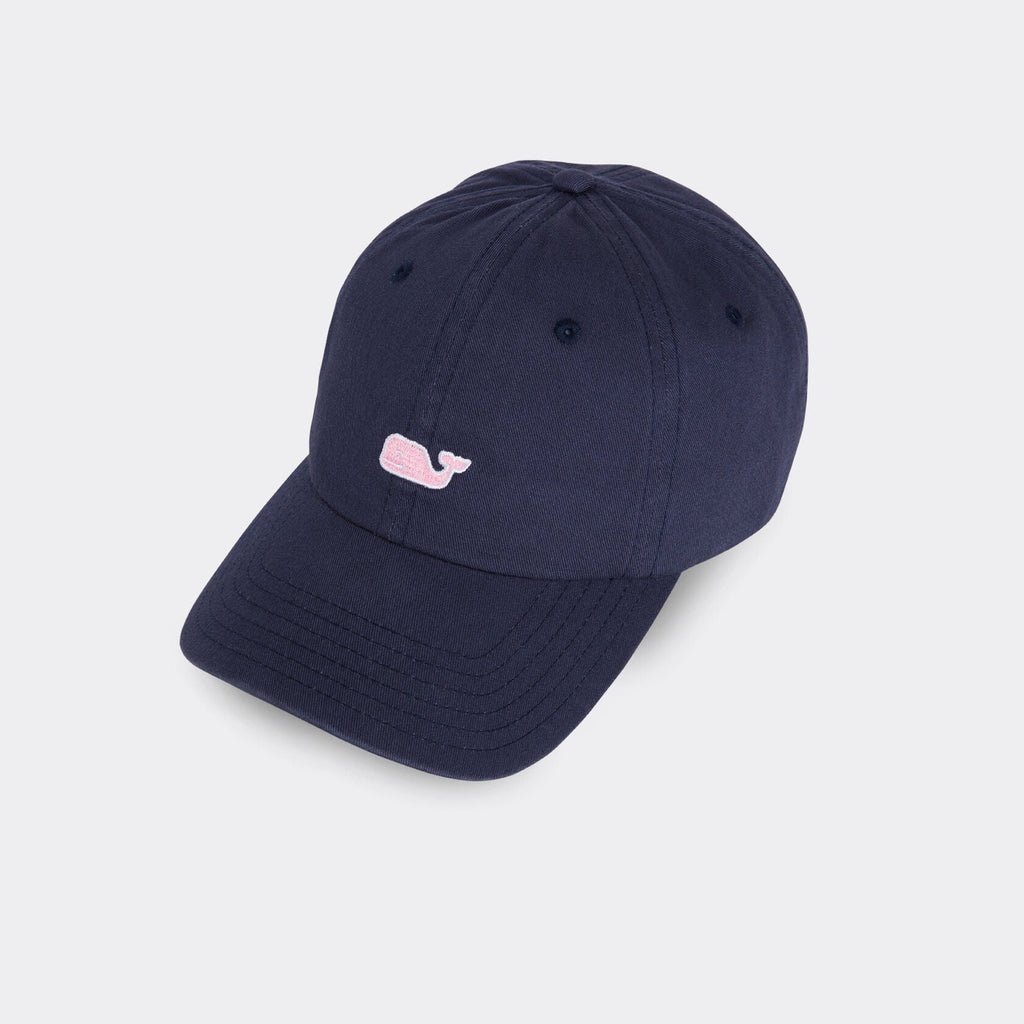 Vineyard Vines Whale Logo Leather Strap Baseball Hat
