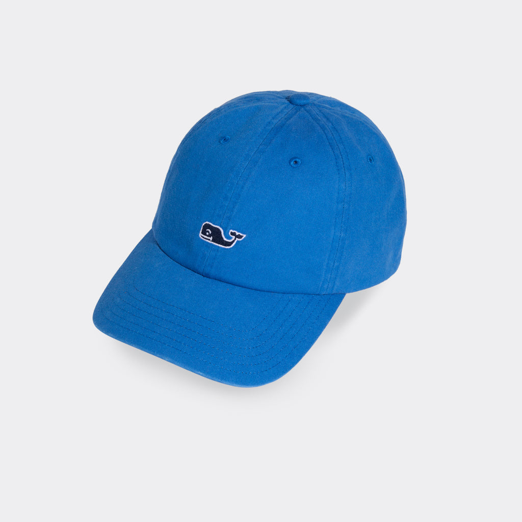 Vineyard Vines Whale Logo Leather Strap Baseball Hat
