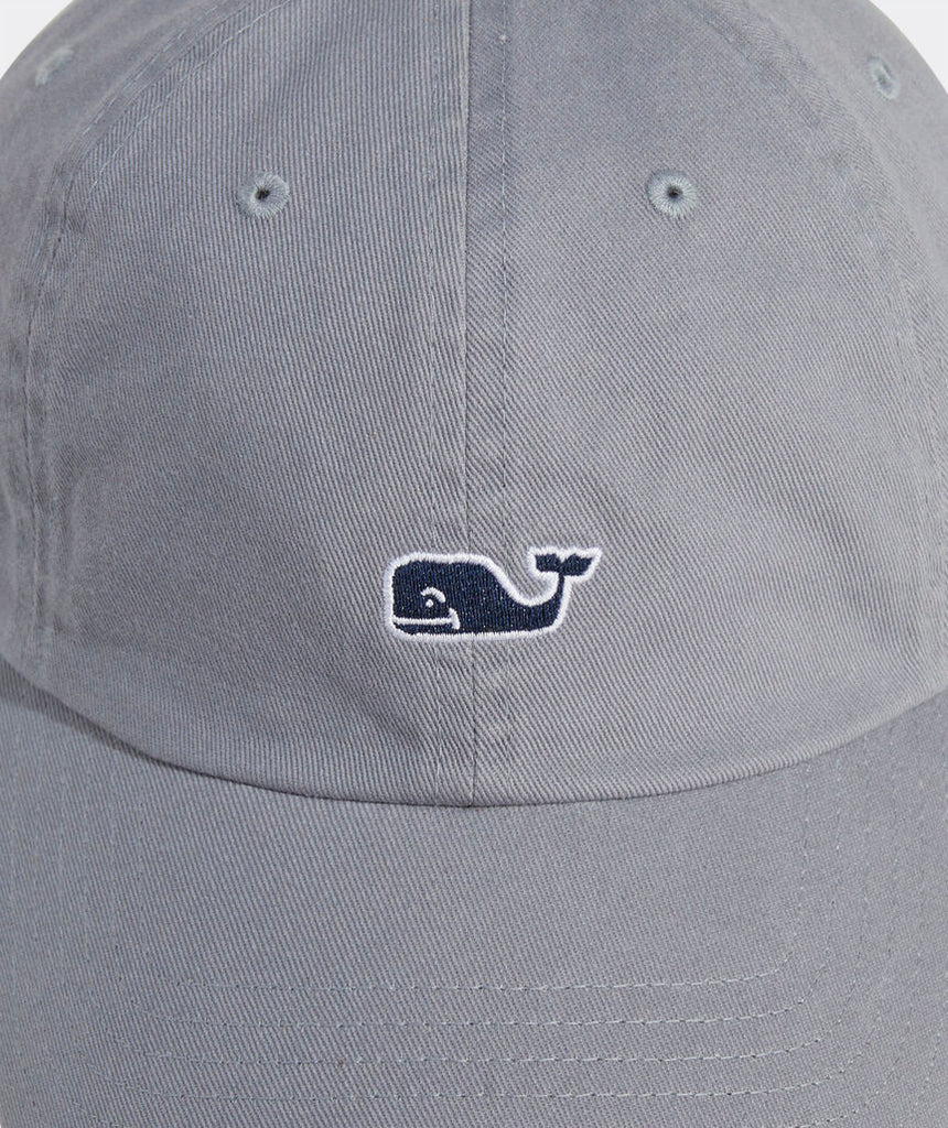 Vineyard Vines Whale Logo Leather Strap Baseball Hat