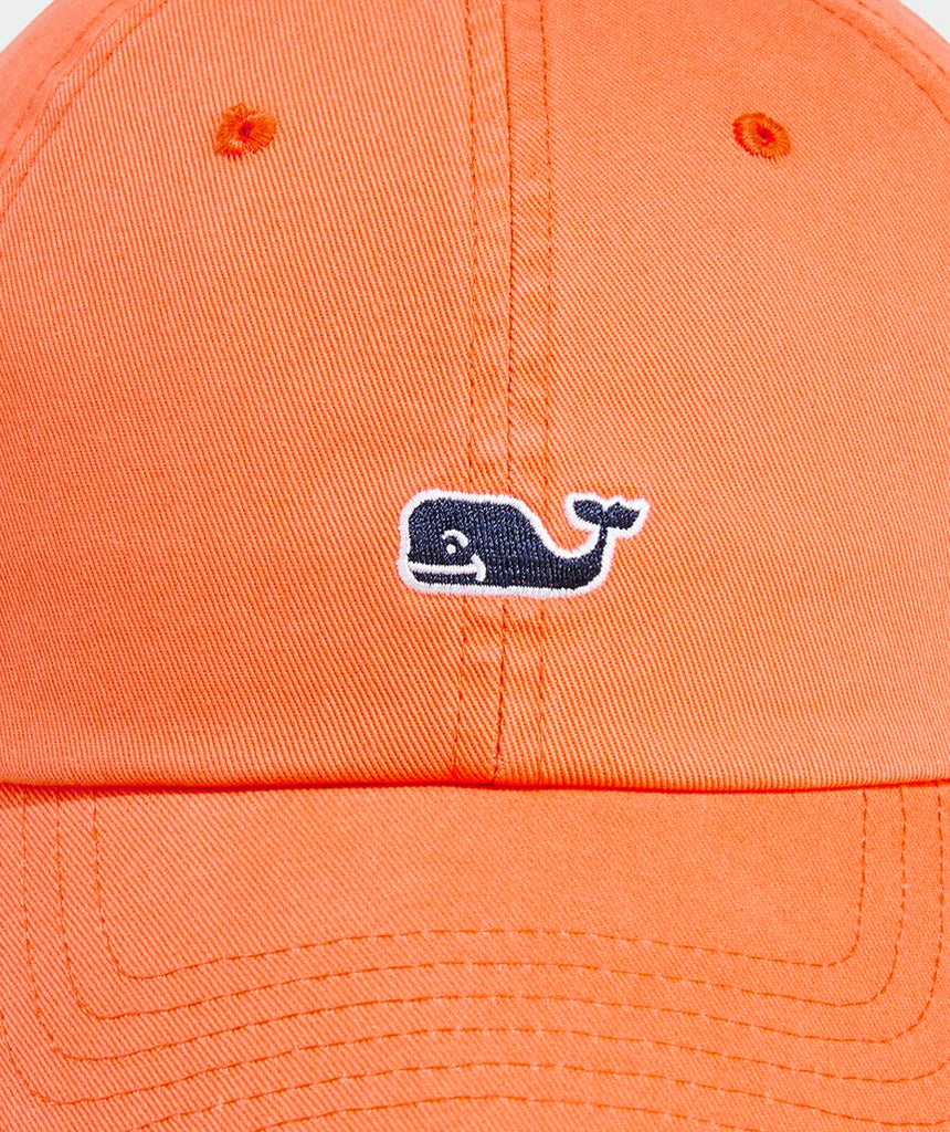 Vineyard Vines Whale Logo Leather Strap Baseball Hat