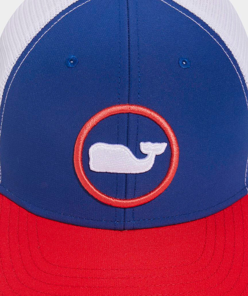 Vineyard Vines Whale Dot Performance Trucker Hat