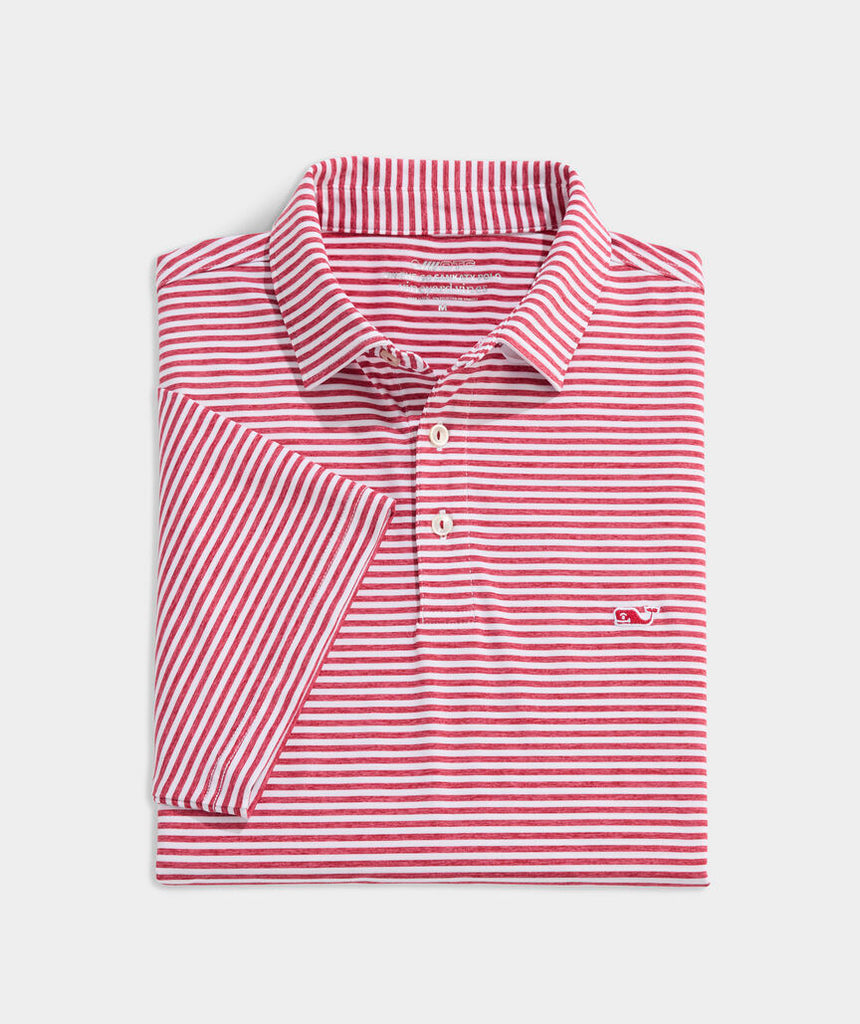 Vineyard Vines Heathered Winstead Sankaty Performance Polo