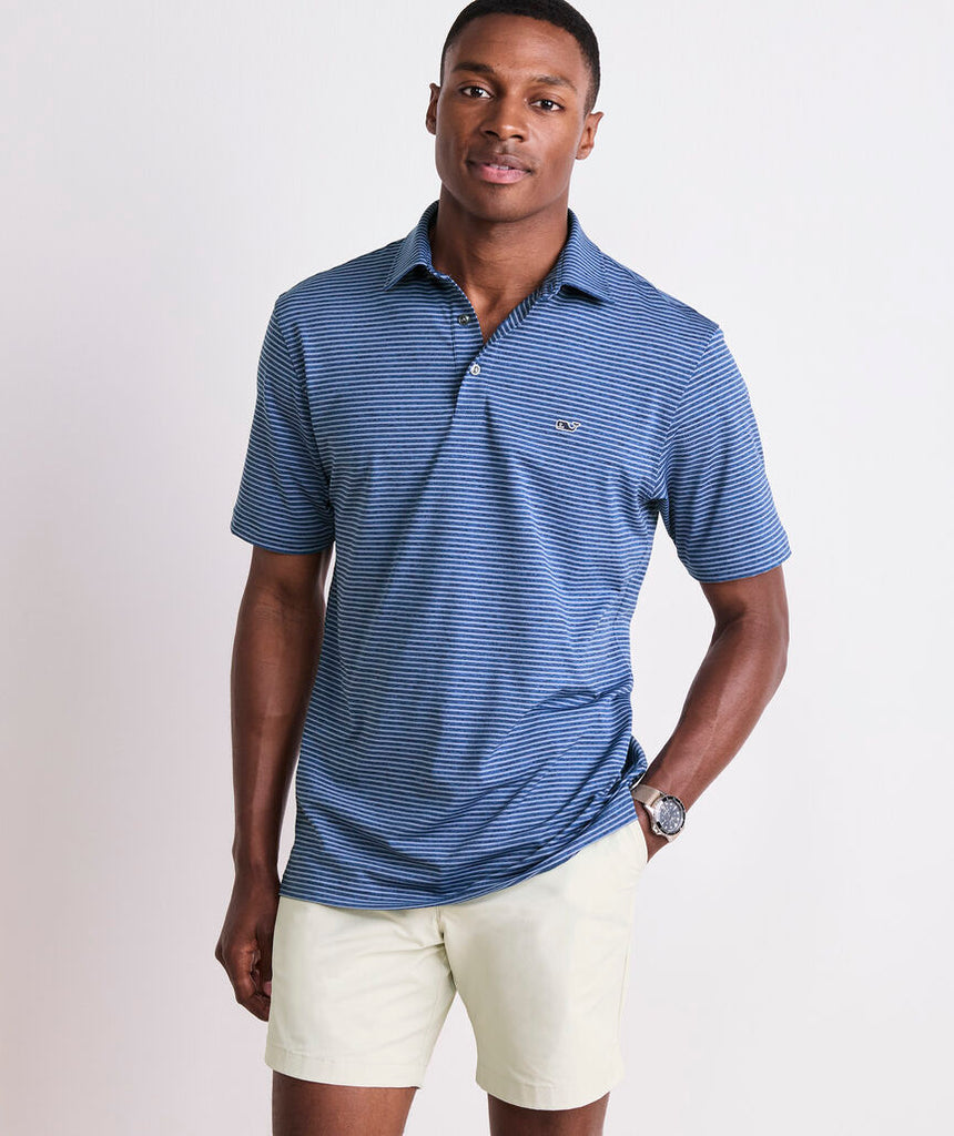 Vineyard Vines Men's Bradley Stripe Sankaty Polo