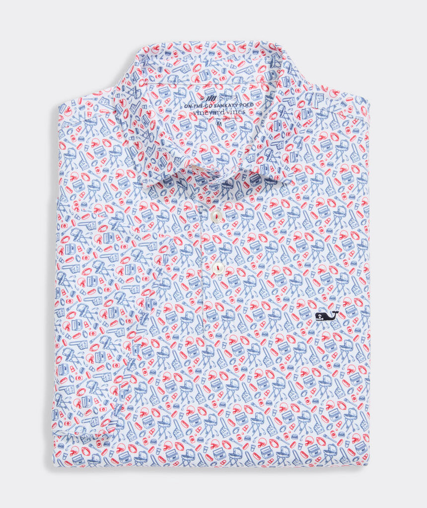 Vineyard Vines Printed Sankaty Performance Polo