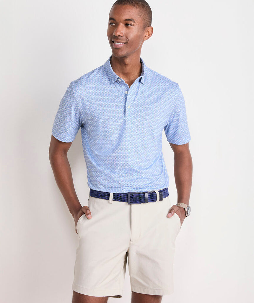 Vineyard Vines Printed Palmero Performance Polo