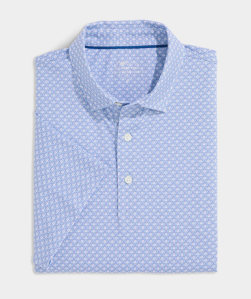 Vineyard Vines Printed Palmero Performance Polo