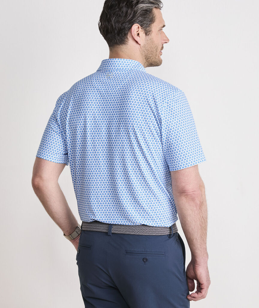 Vineyard Vines Printed Palmero Performance Polo