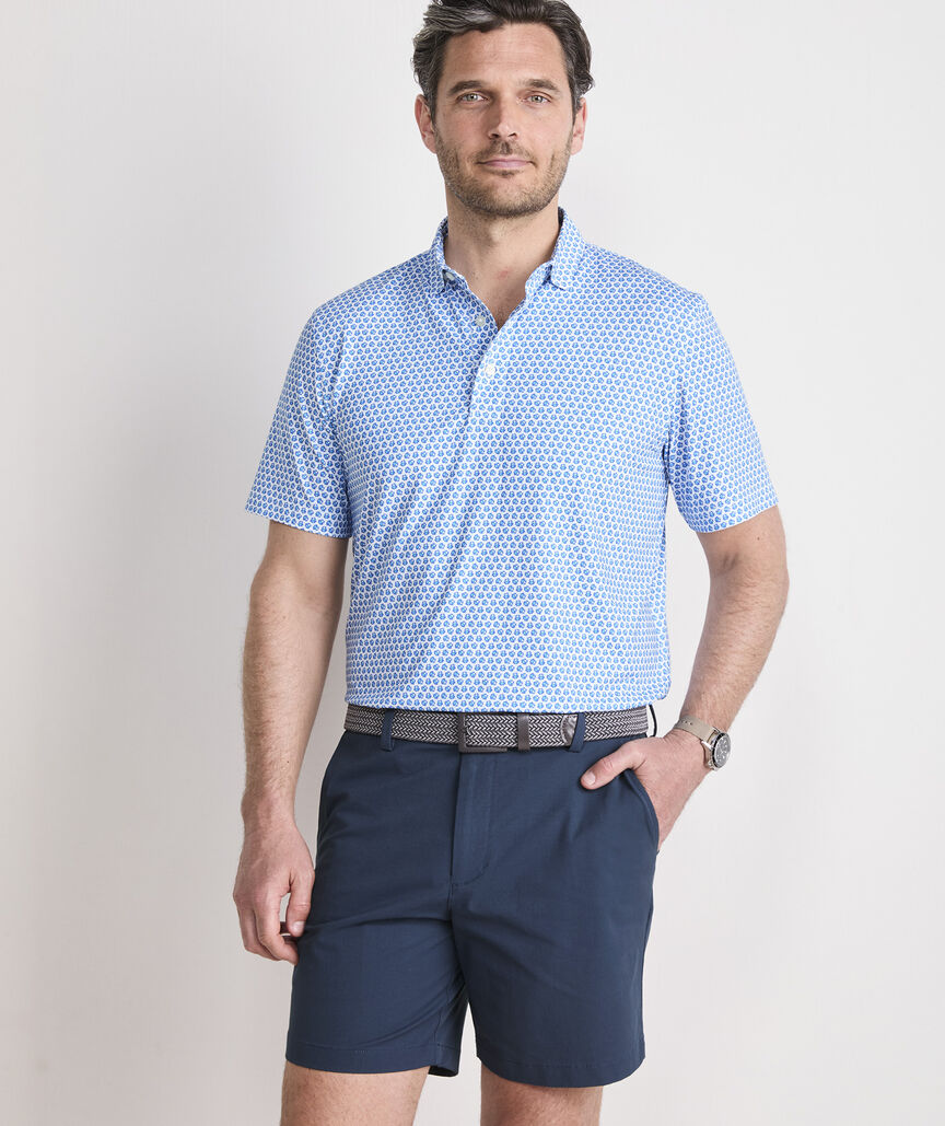 Vineyard Vines Printed Palmero Performance Polo