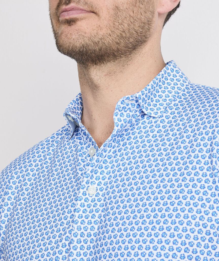 Vineyard Vines Printed Palmero Performance Polo