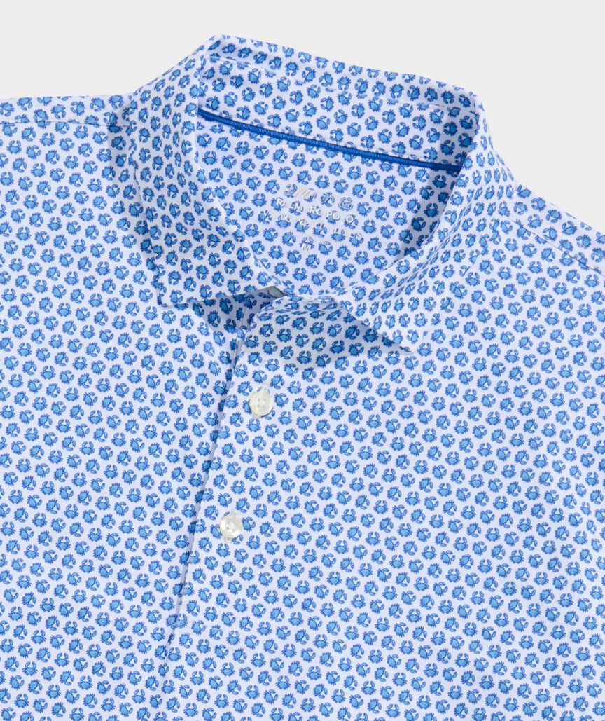 Vineyard Vines Printed Palmero Performance Polo