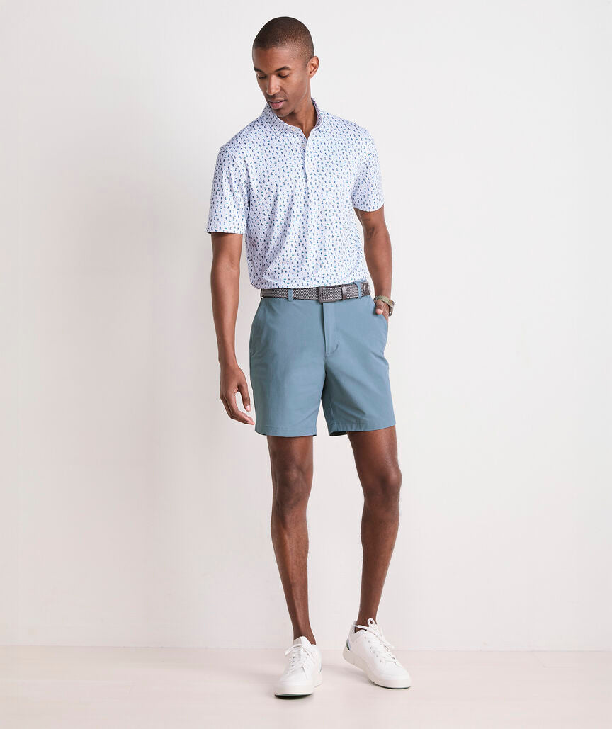 Vineyard Vines Printed Palmero Performance Polo