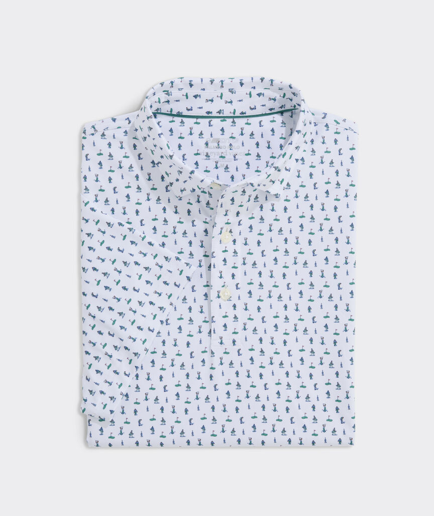 Vineyard Vines Printed Palmero Performance Polo