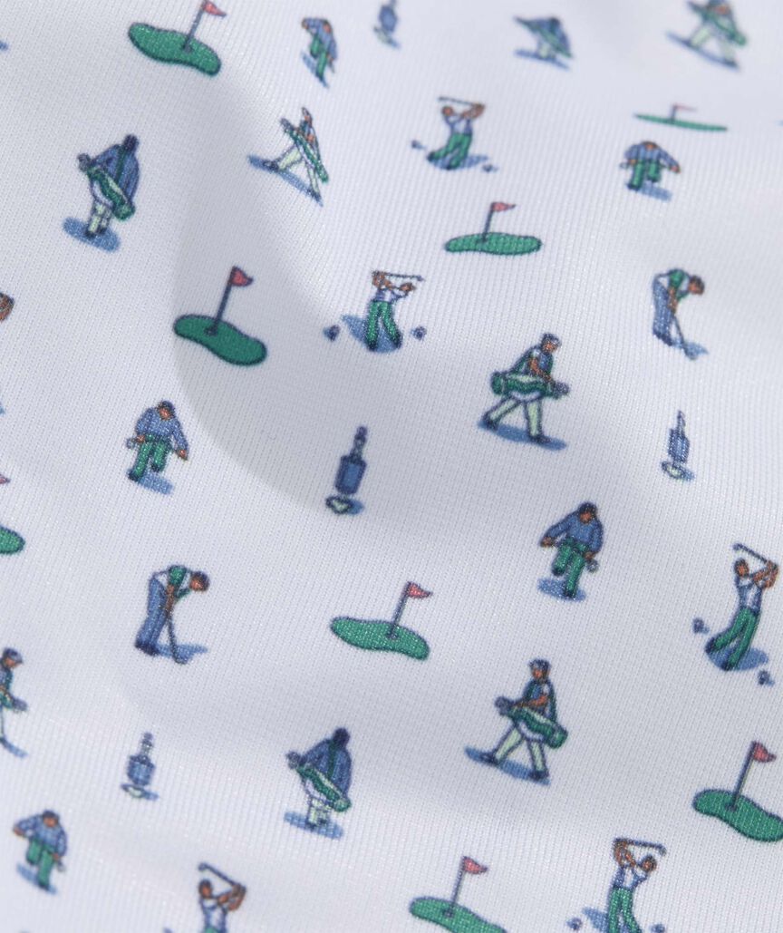 Vineyard Vines Printed Palmero Performance Polo