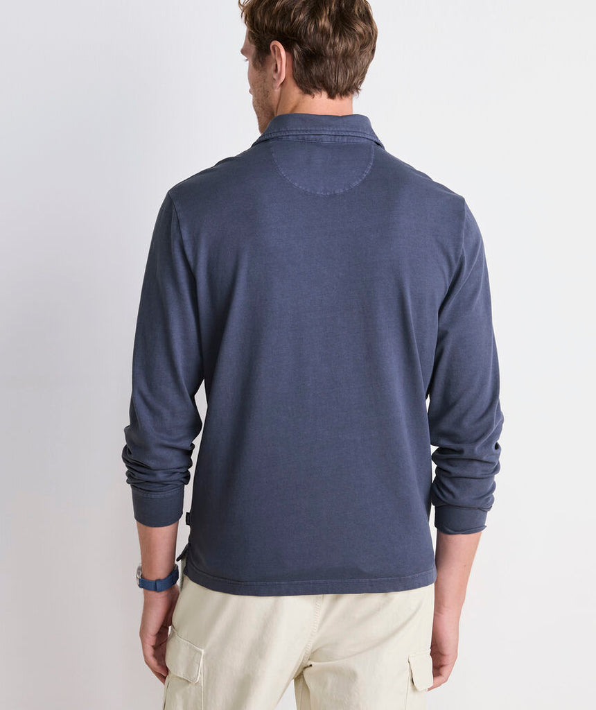 Vineyard Vines Lived-In Long-Sleeve Pique Polo