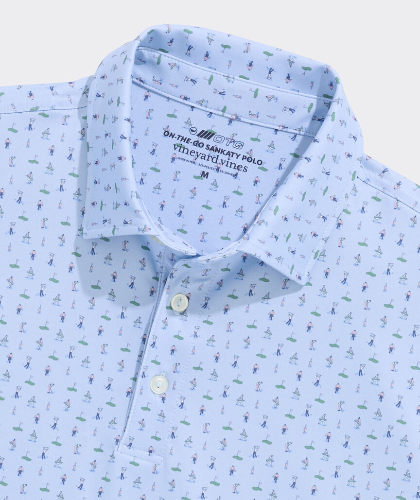 Vineyard Vines Golf Printed Sankaty Performance Polo
