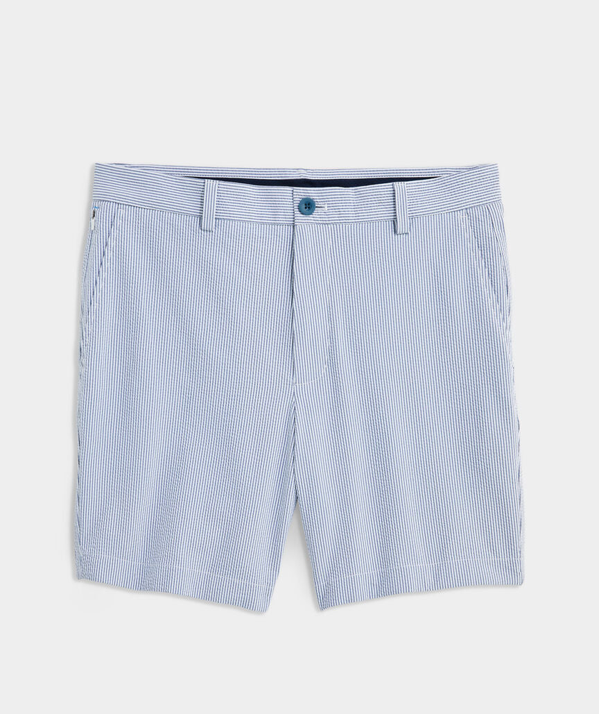 Vineyard Vines 7 Inch On-The-Go Seersucker Shorts