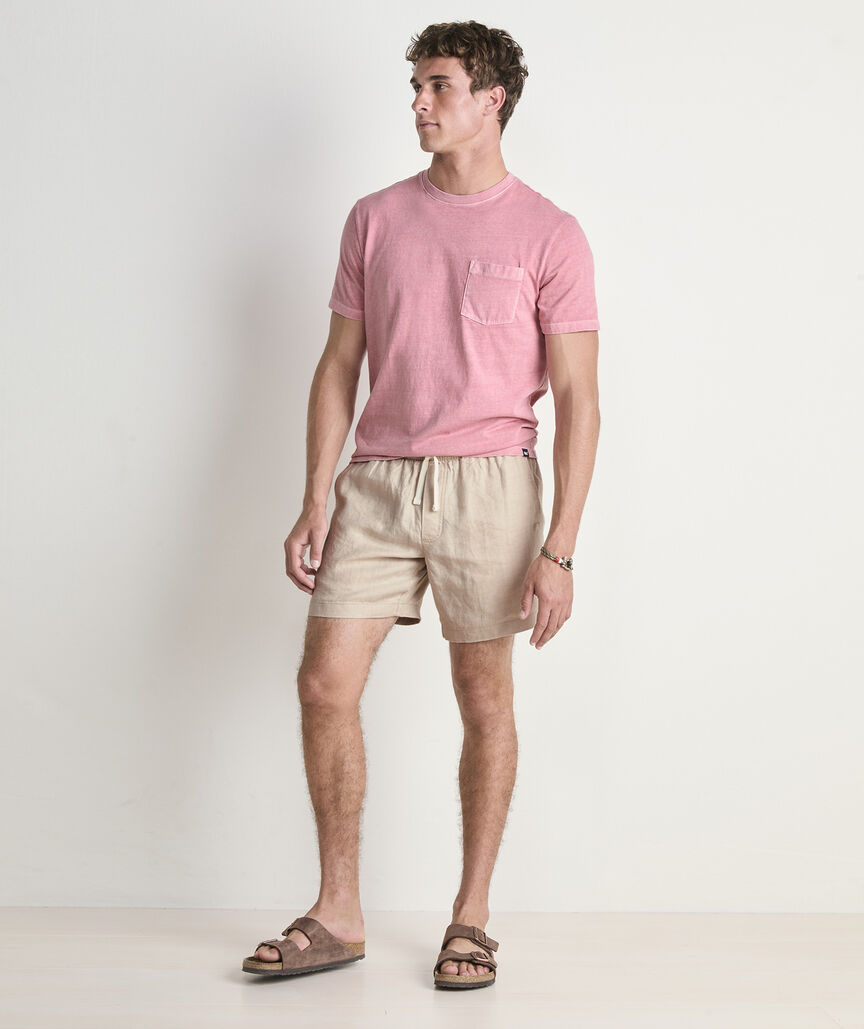 Vineyard Vines 7 Inch Surfside Pull-On Linen Shorts
