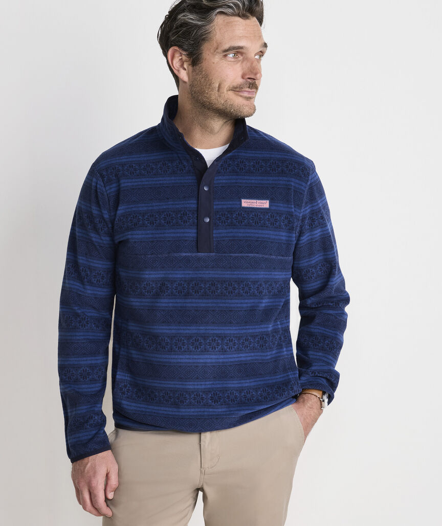 Vineyard Vines Harbor Fleece Quarter-Snap