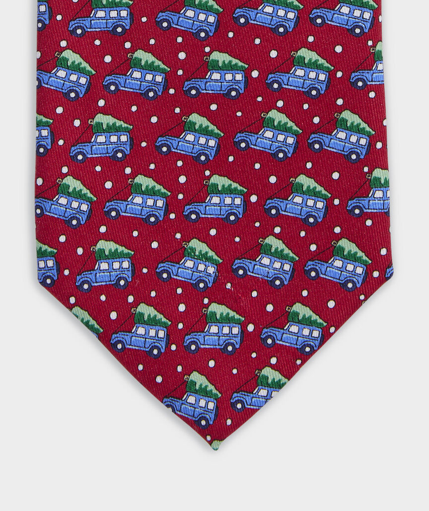 Vineyard Vines Truck & Tree Silk Tie