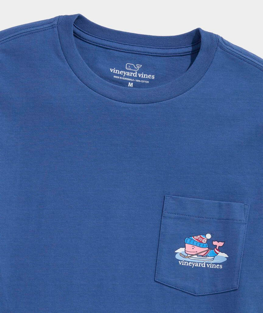 Vineyard Vines Pond Hockey Whale Long-Sleeve Pocket Tee
