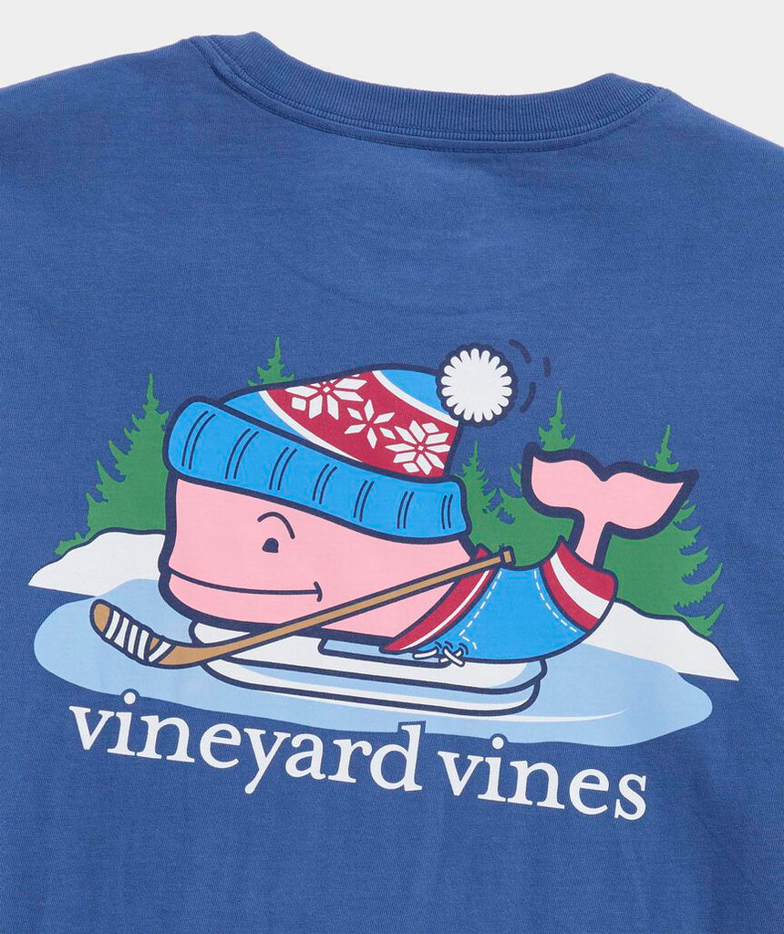Vineyard Vines Pond Hockey Whale Long-Sleeve Pocket Tee