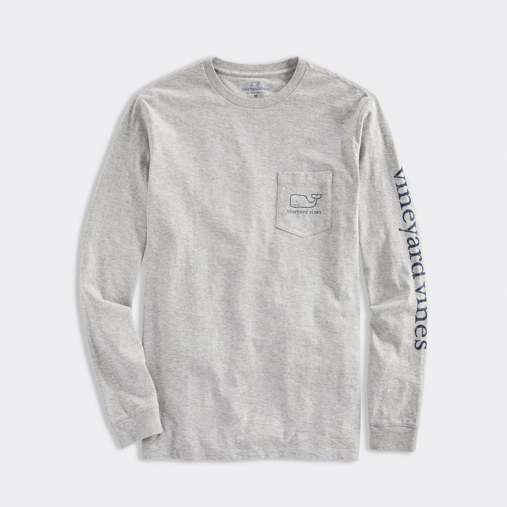 Vineyard Vines Vintage Whale Long-Sleeve Pocket Tee