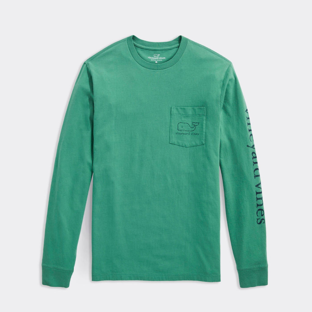 Vineyard Vines Vintage Whale Long-Sleeve Pocket Tee
