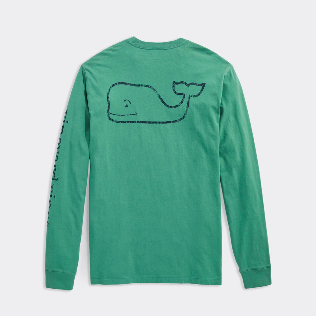 Vineyard Vines Vintage Whale Long-Sleeve Pocket Tee