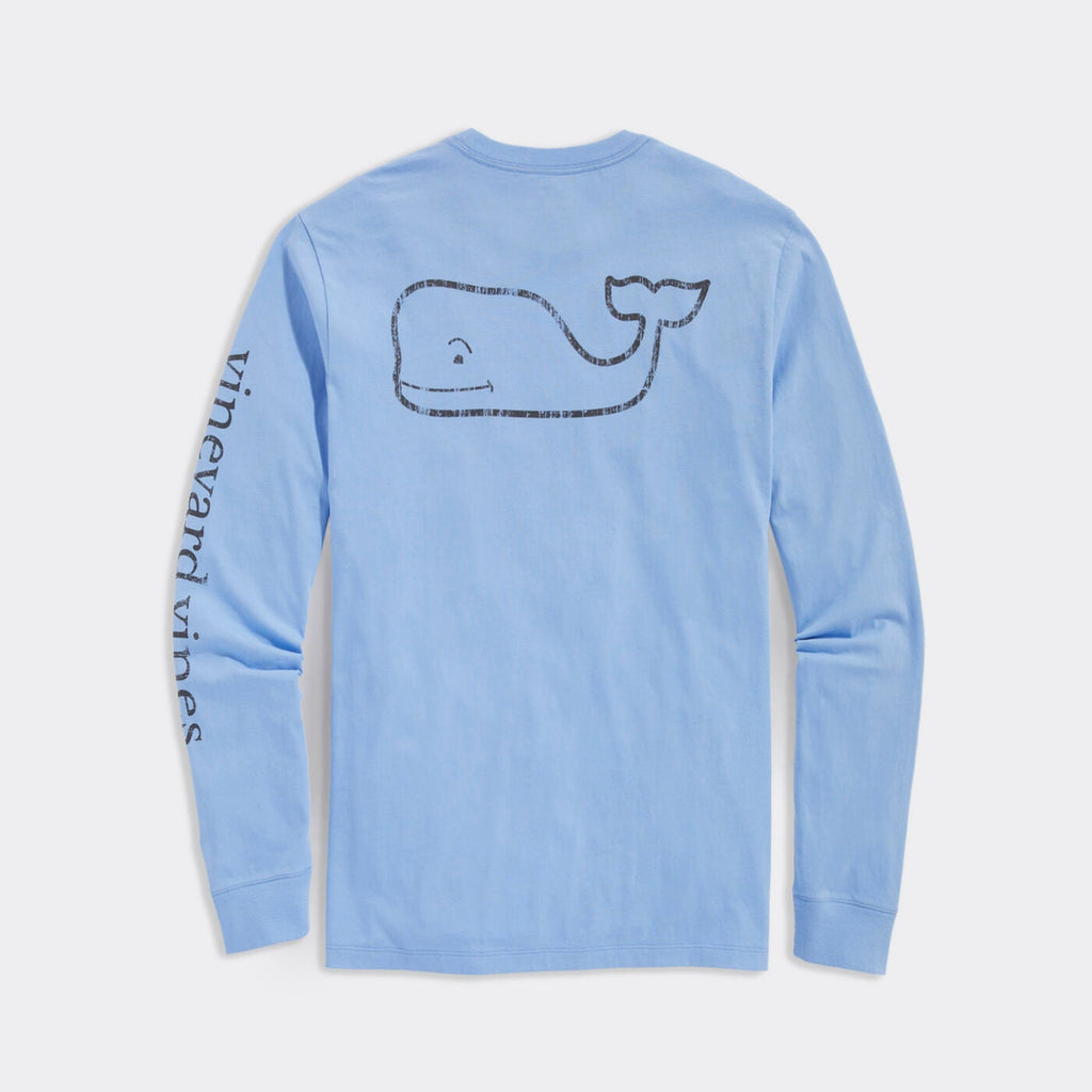 Vineyard Vines Vintage Whale Long-Sleeve Pocket Tee