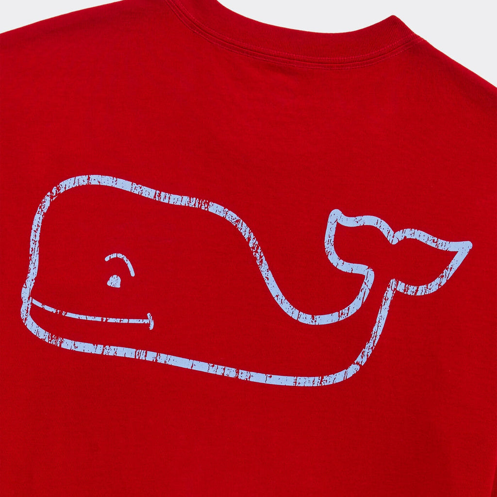 Vineyard Vines Vintage Whale Long-Sleeve Pocket Tee
