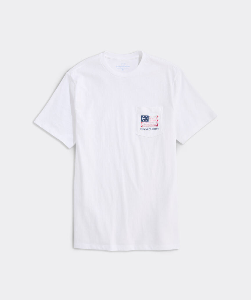 Vineyard Vines Americana Golf Flag Short-Sleeve Pocket Tee