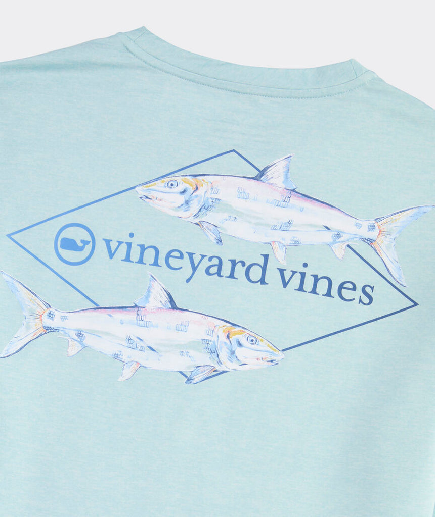 Vineyard Vines Painted Bonefish Long-Sleeve Harbor Performance Tee