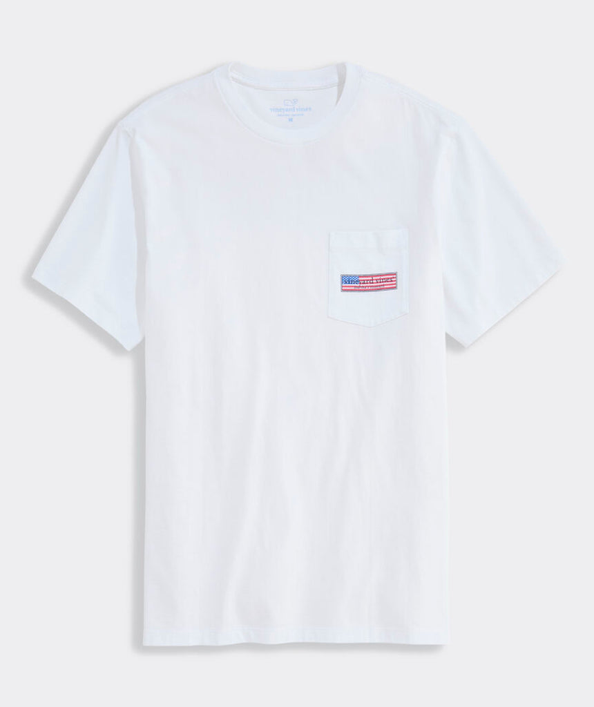 Vineyard Vines Classic USA Logo Box Short-Sleeve Pocket Tee