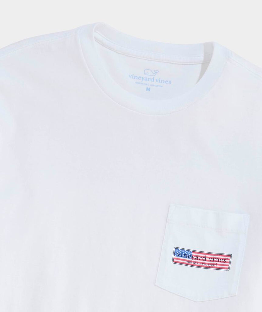 Vineyard Vines Classic USA Logo Box Short-Sleeve Pocket Tee