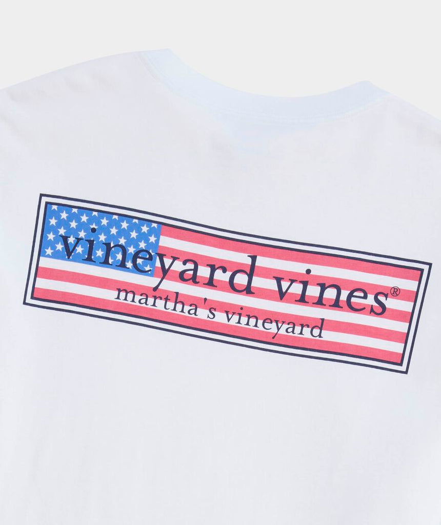 Vineyard Vines Classic USA Logo Box Short-Sleeve Pocket Tee