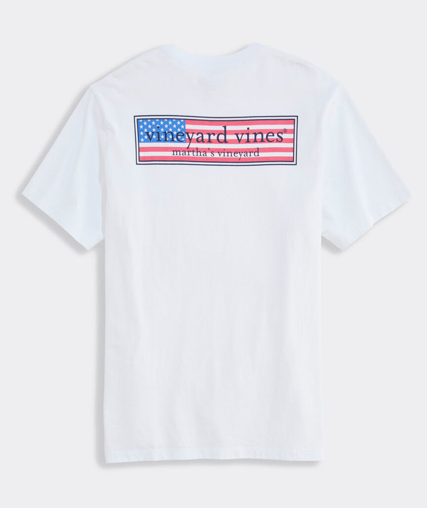 Vineyard Vines Classic USA Logo Box Short-Sleeve Pocket Tee