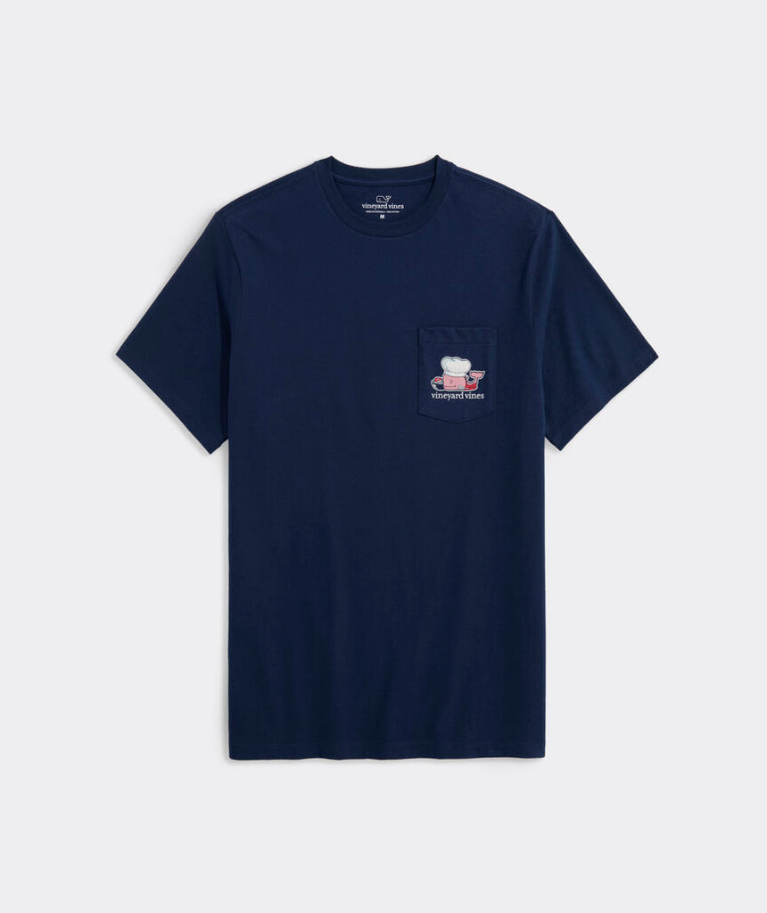 Vineyard Vines Fathers Day Grill Whale Short-Sleeve Pocket Tee