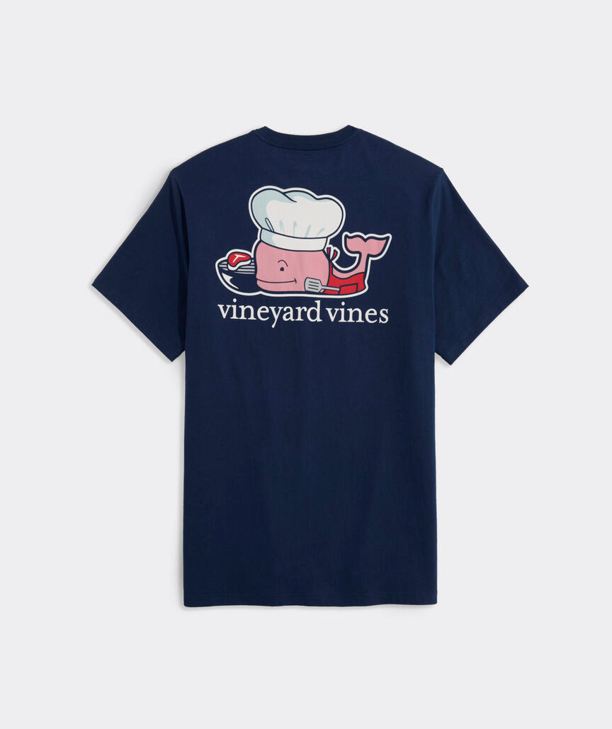 Vineyard Vines Fathers Day Grill Whale Short-Sleeve Pocket Tee
