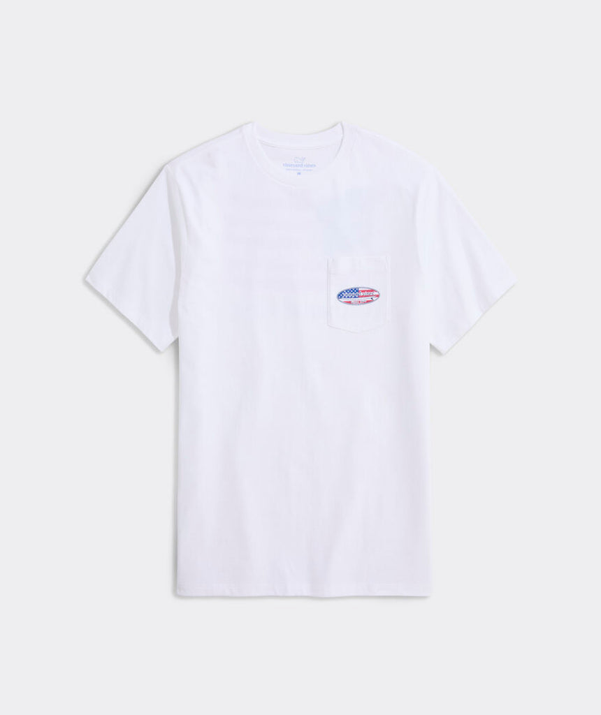 Vineyard Vines Surf Chappy Short Flag Short-Sleeve Pocket Tee