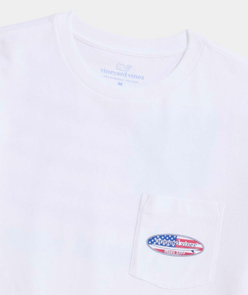 Vineyard Vines Surf Chappy Short Flag Short-Sleeve Pocket Tee