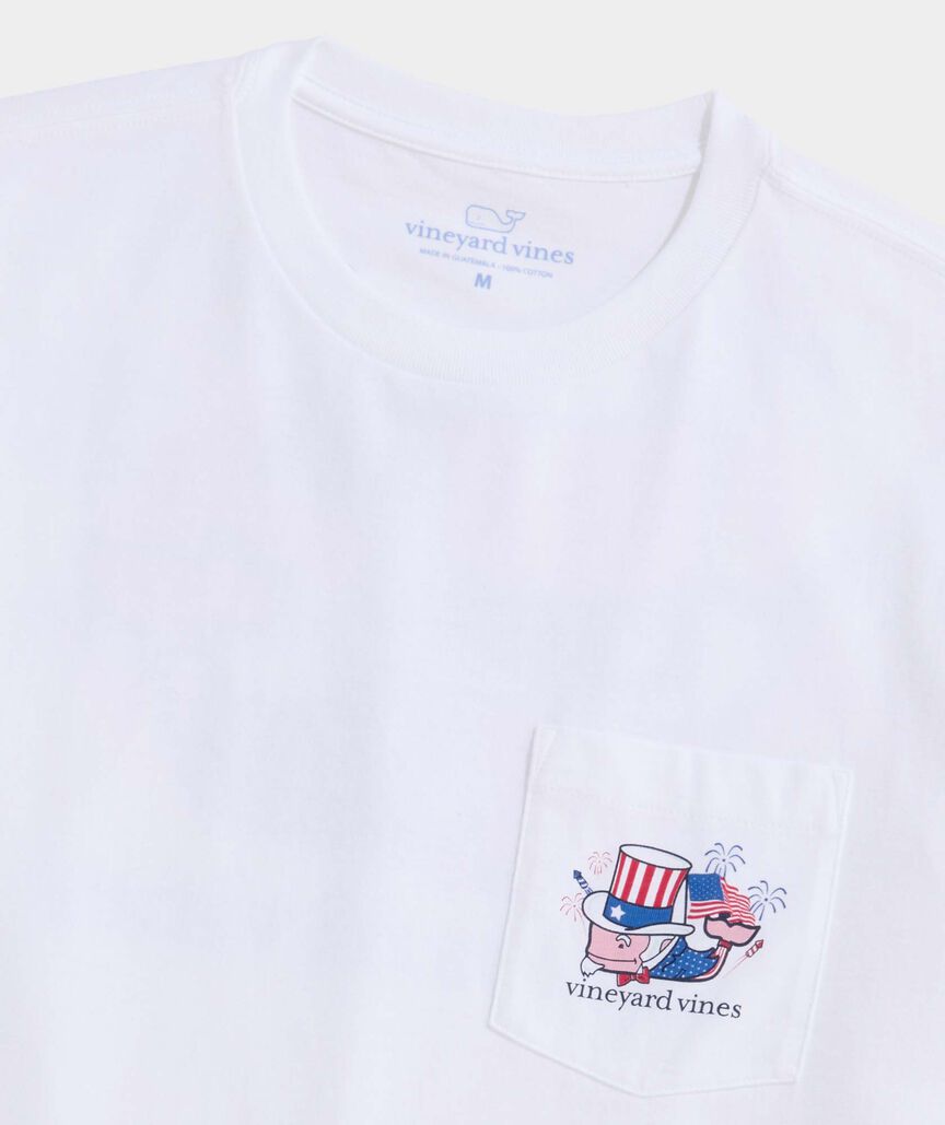 Vineyard Vines Uncle Sam Whale Short-Sleeve Pocket Tee